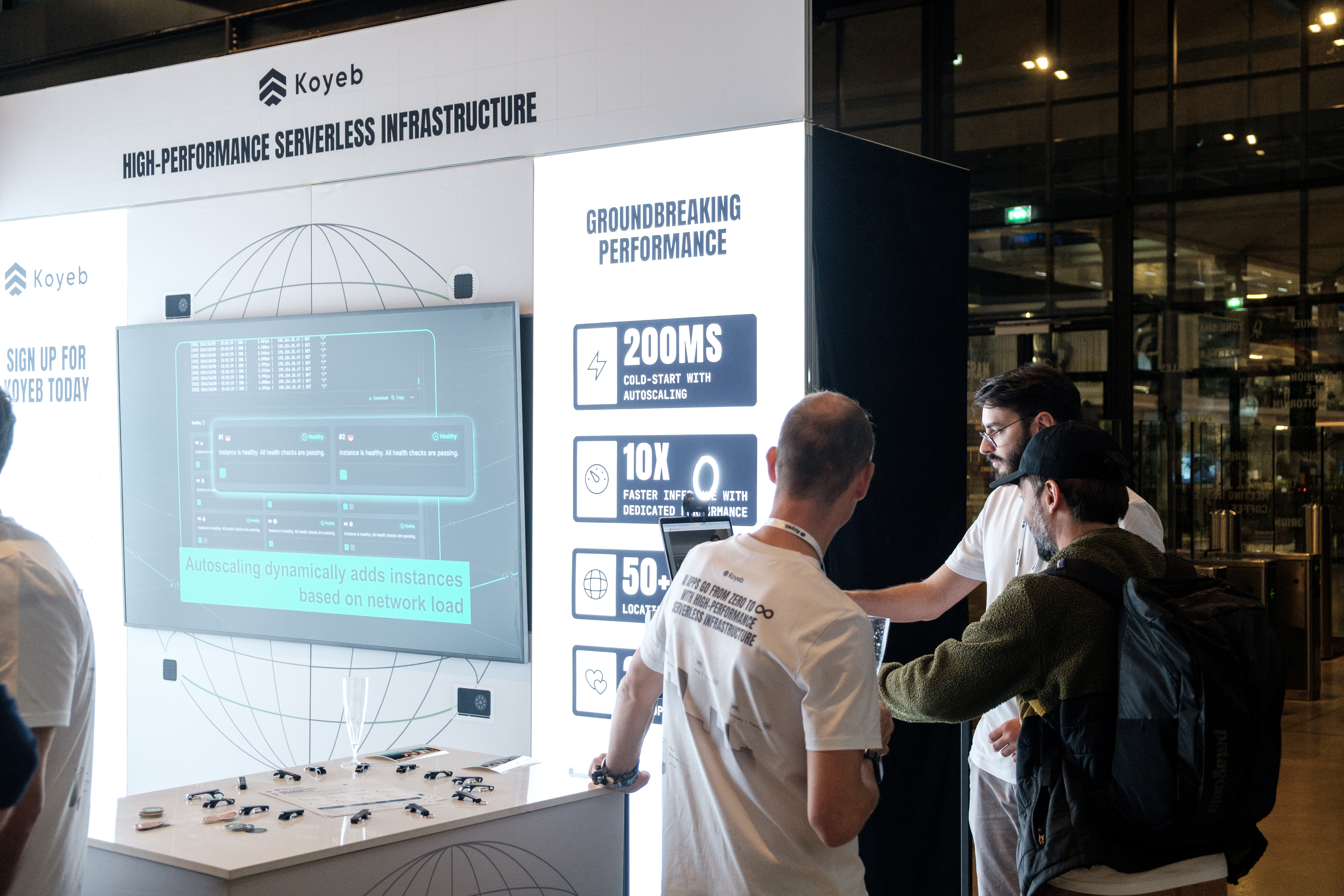 Trying out the photo booth at AI Engineer Paris