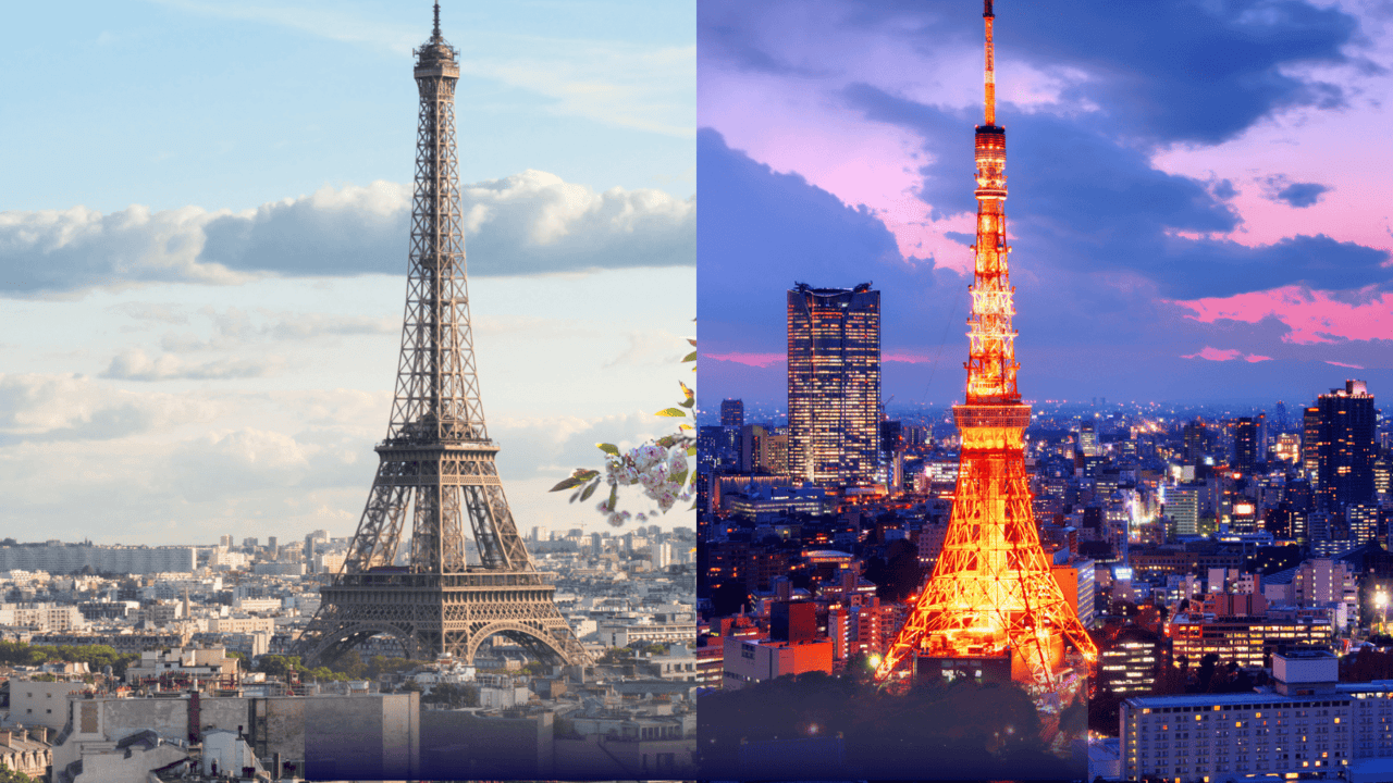 Paris and Tokyo