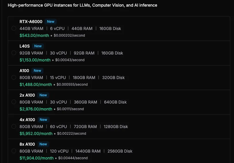 Multi A100, RTX A6000, and L40S GPUs available on request, show staged changes for next deployment, and more